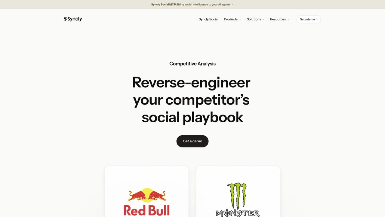 Syncly — Run a competitor analysis