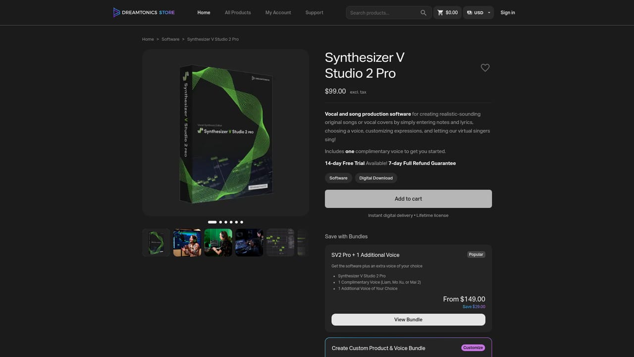Synthesizer V — Compare the two editor editions