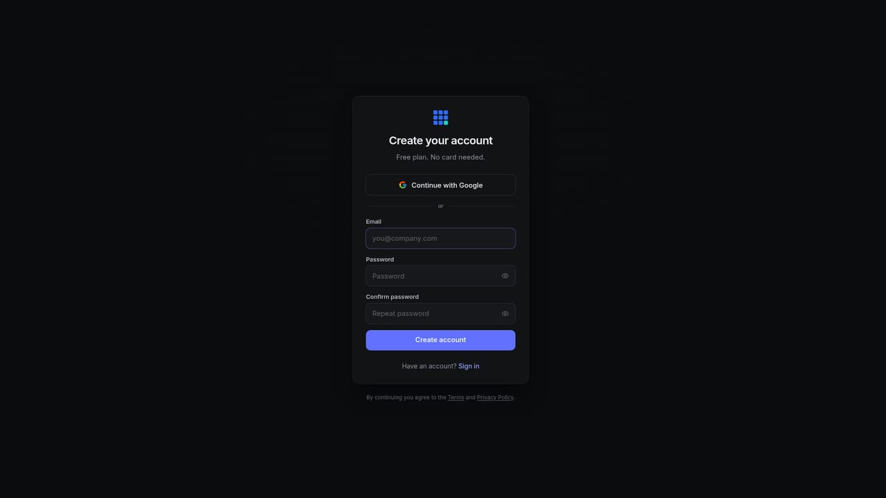 Tabloy AI — Create a free account