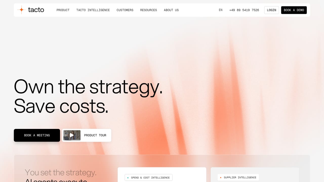 Tacto Intelligence — Review the platform