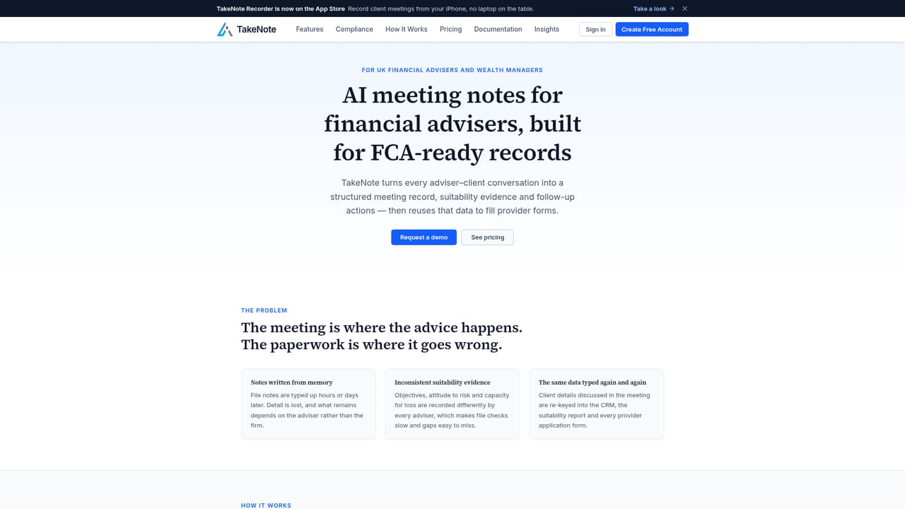 TakeNote — Approve the suitability summary