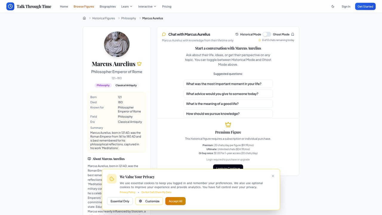 Talk Through Time — Open a figure and start chatting