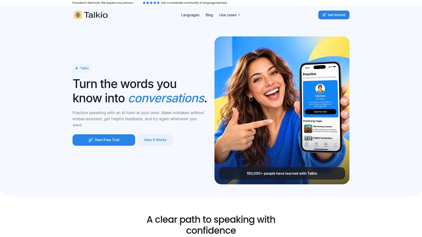 Talkio — Start the free trial