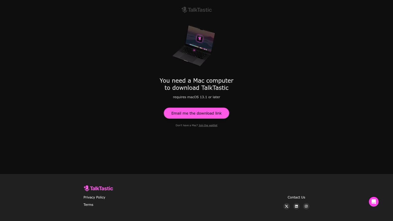 TalkTastic — Download the macOS build