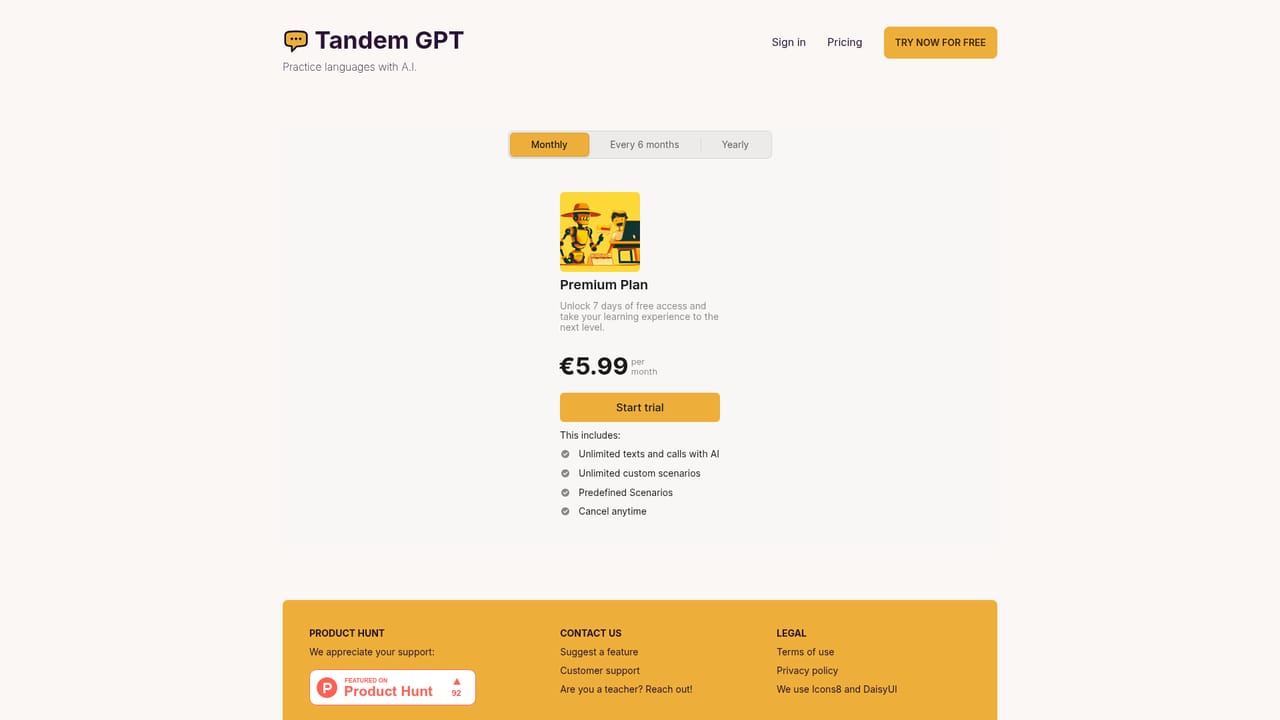 Tandem GPT — Review plans before committing