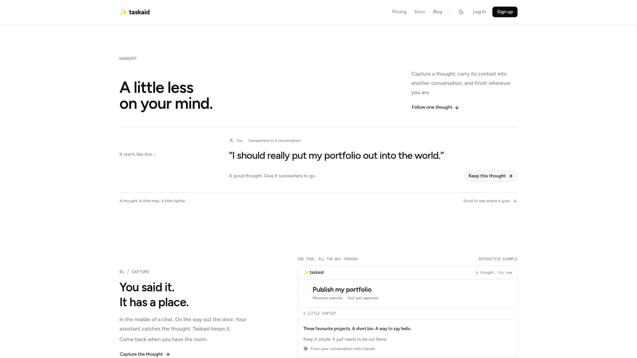 Taskaid — Move a task to another assistant
