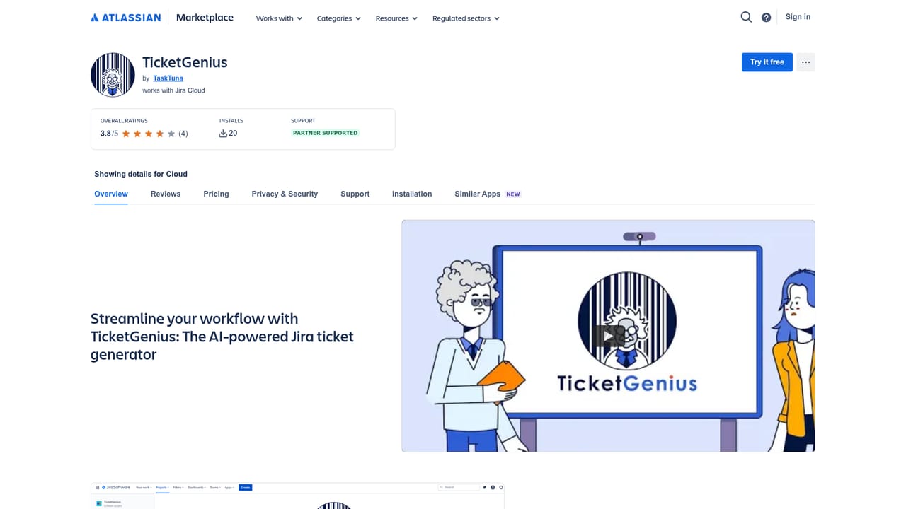 TaskTuna — Open the marketplace listing