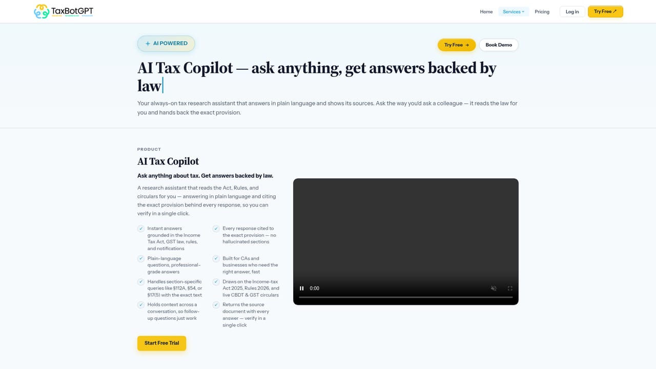 TaxBotGPT — Review the available tax agents