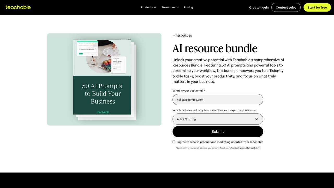 Teachable — Study the prompt resources before scaling up