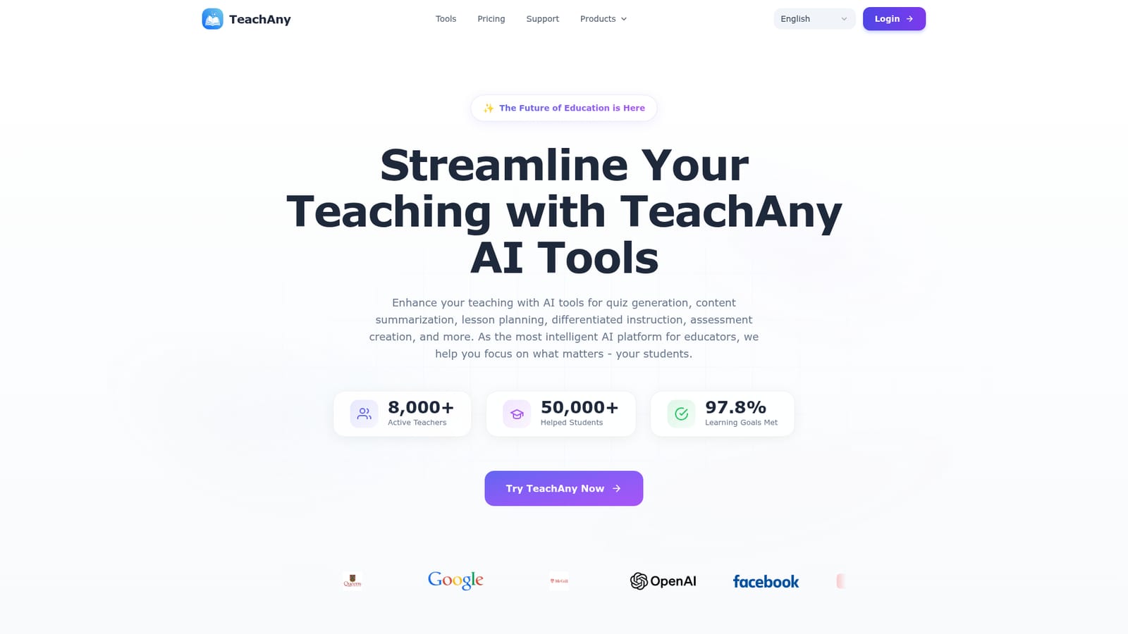 TeachAny — Create an account