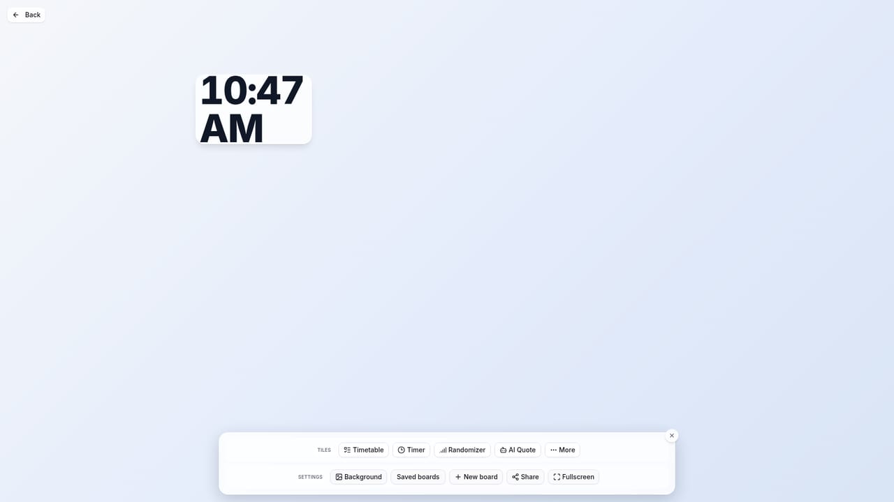 Teacherbot — Set up a morning starter