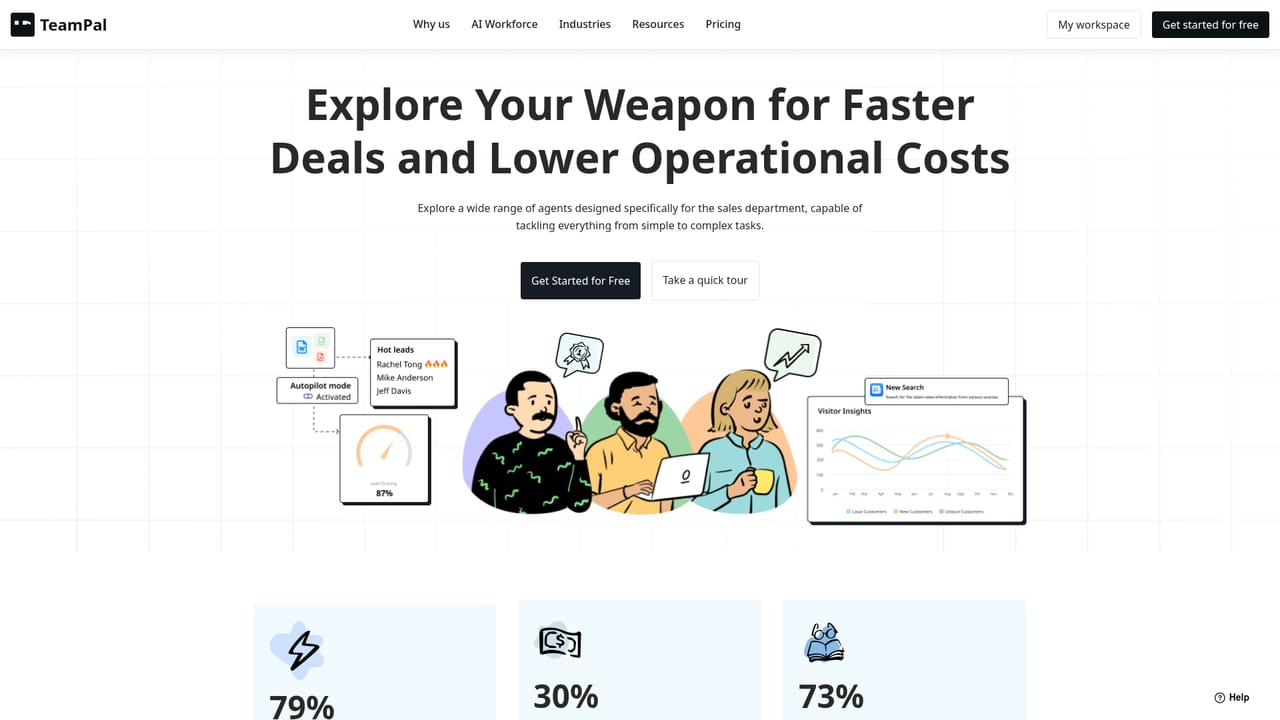 TeamPal — Choose a department template