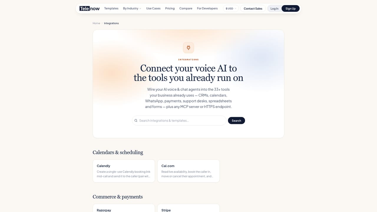 Telenow — Connect your tools