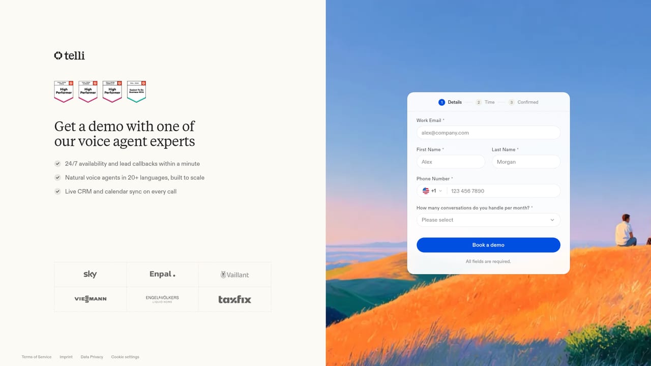 telli — Book a walkthrough with the team