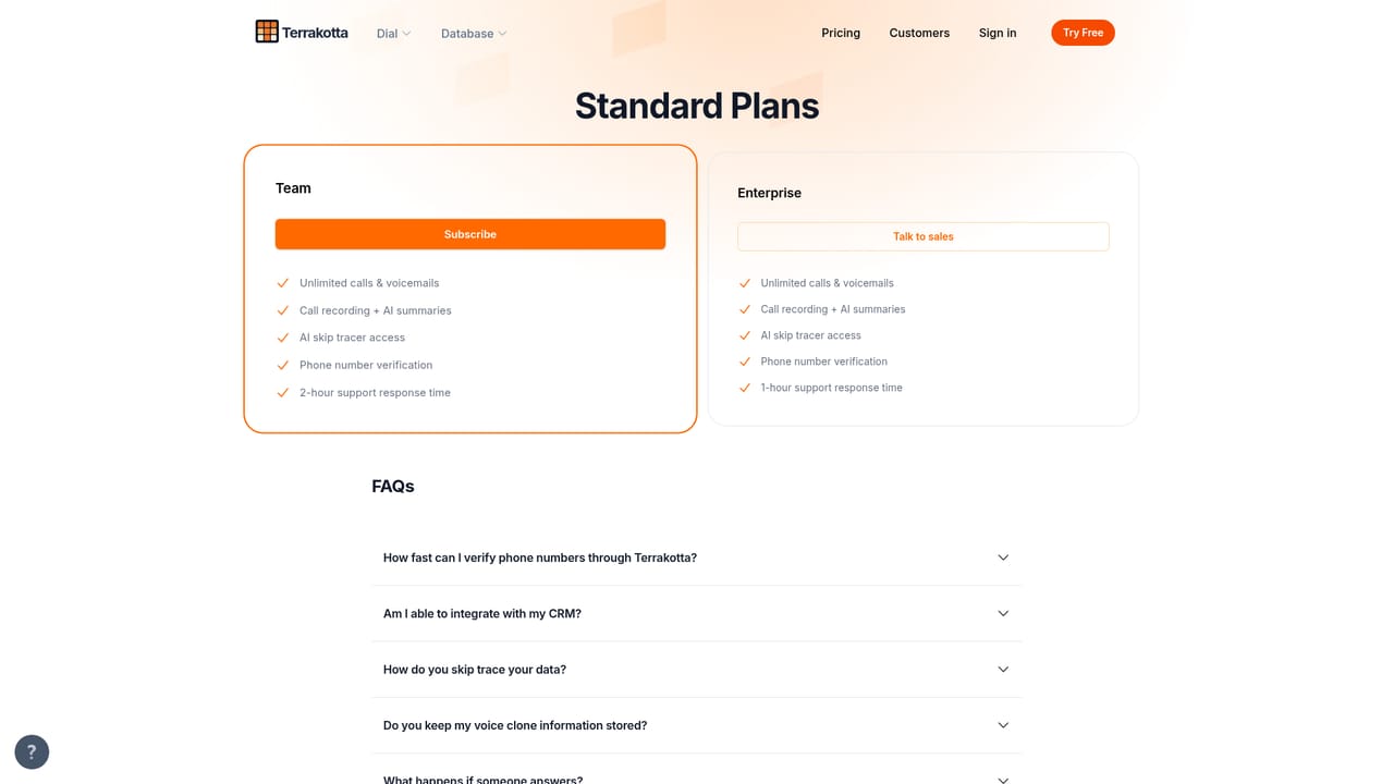 Terrakotta — Connect your CRM