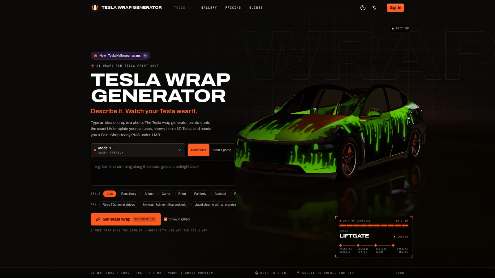 Tesla Wrap Generator — Pick your Tesla model and year
