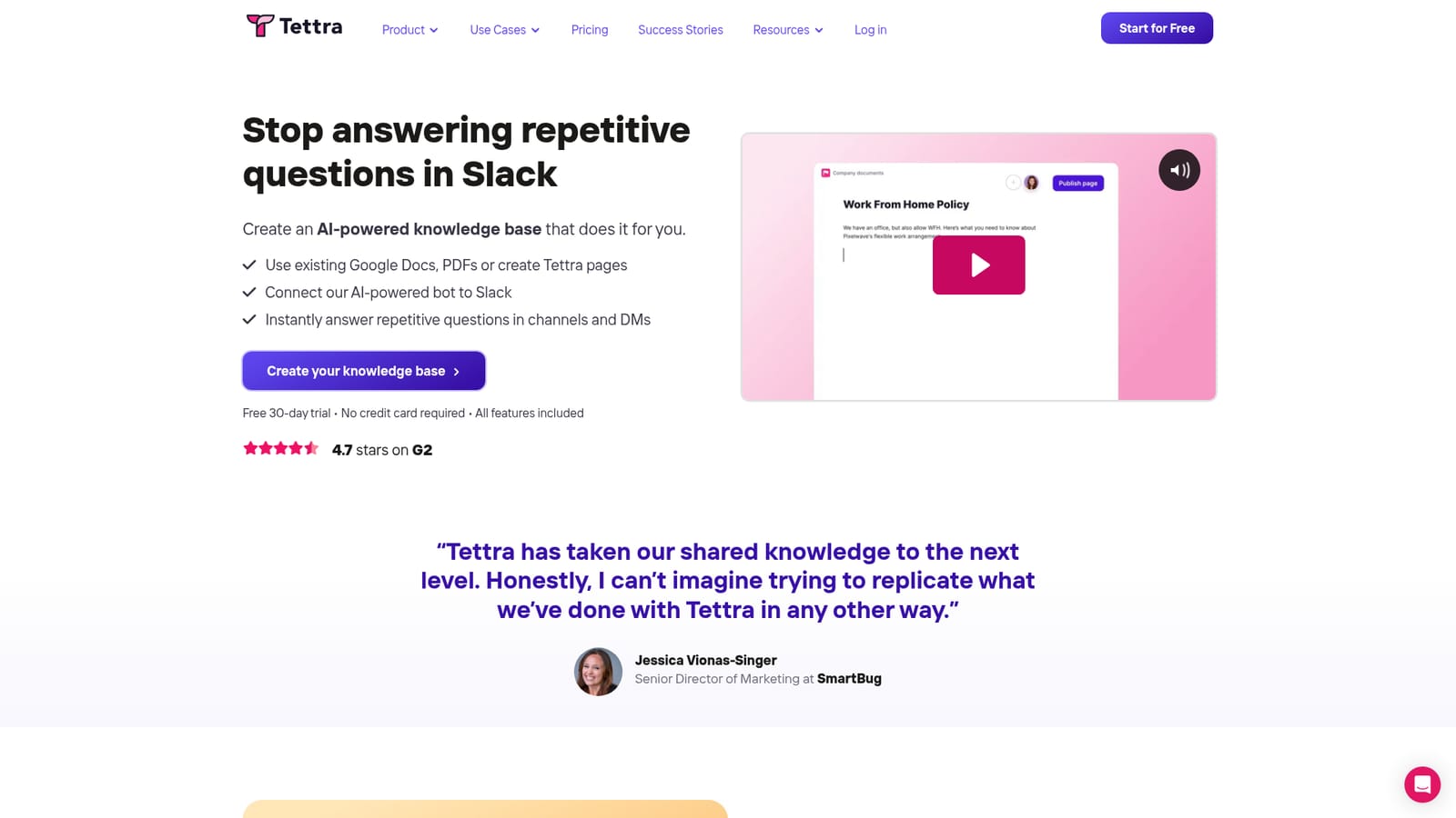 Tettra — Create your team knowledge base
