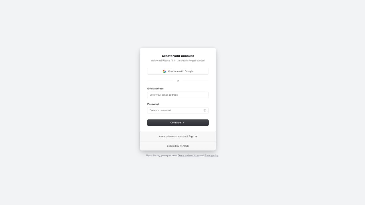 Texta — Create a Texta account