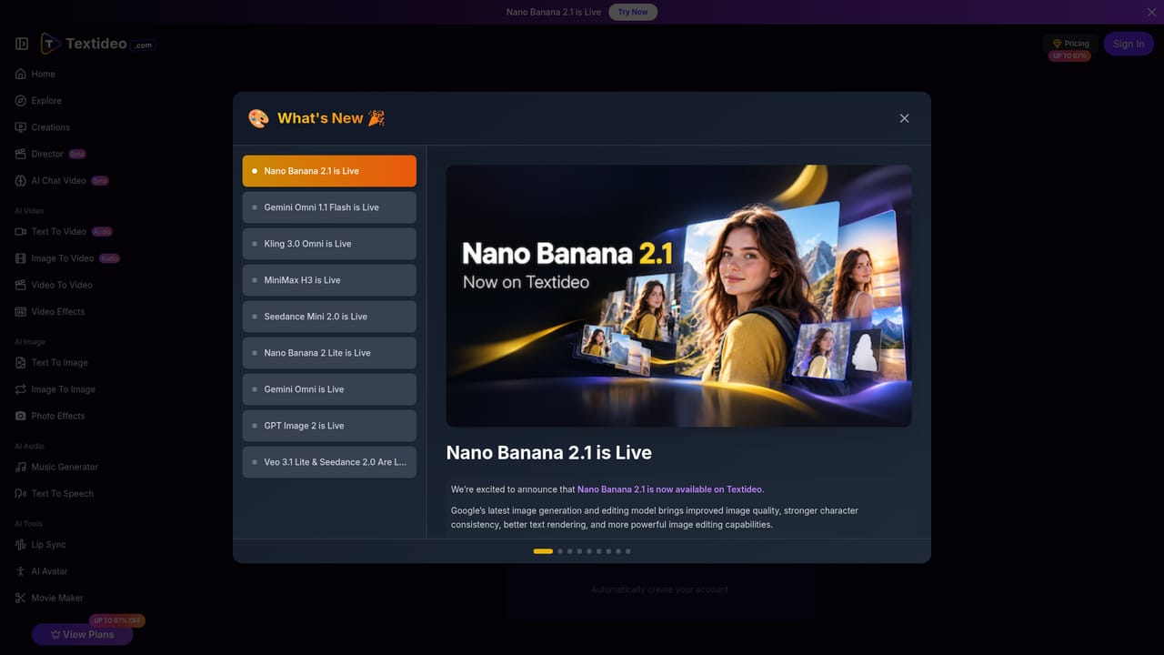 Textideo — Find your clips in My Creations