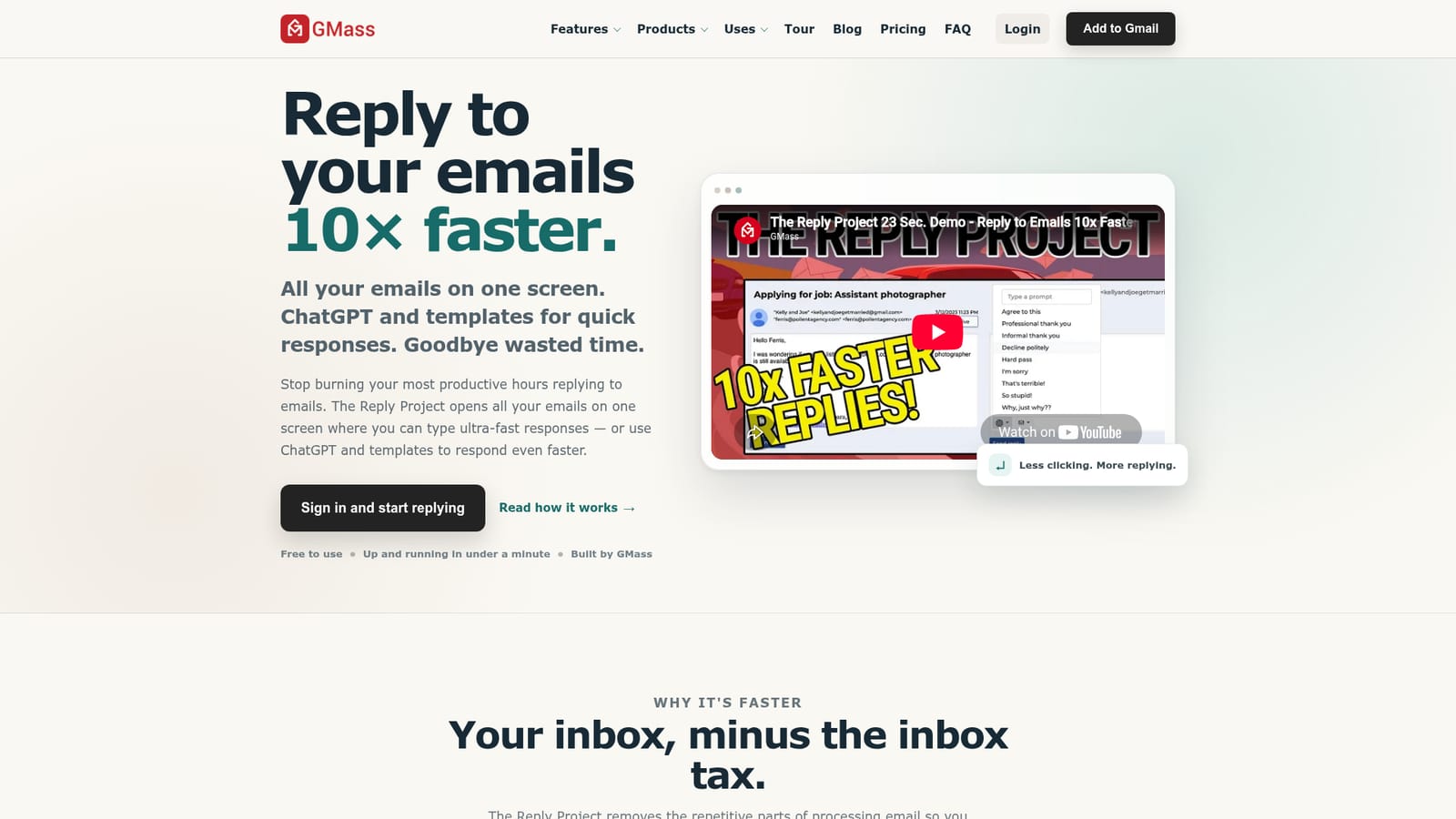 The Reply Project — Sign in to open your workspace