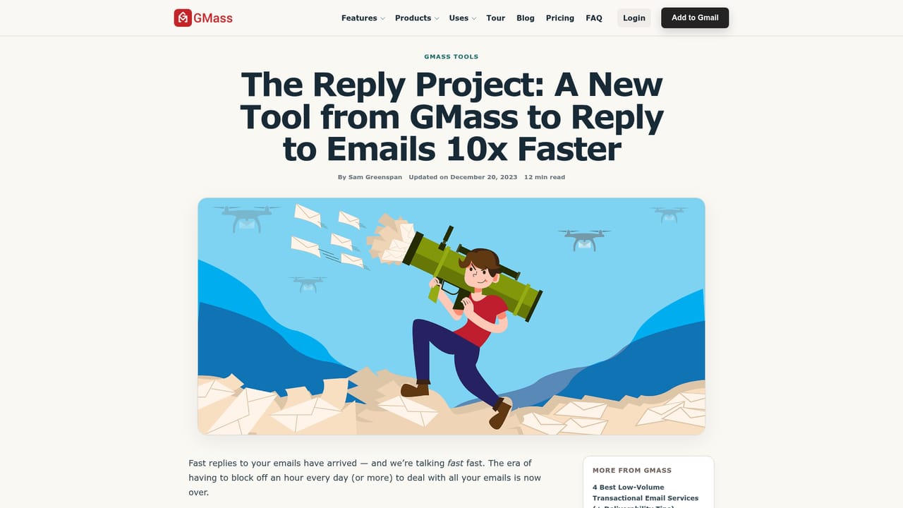 The Reply Project — Read how the project works