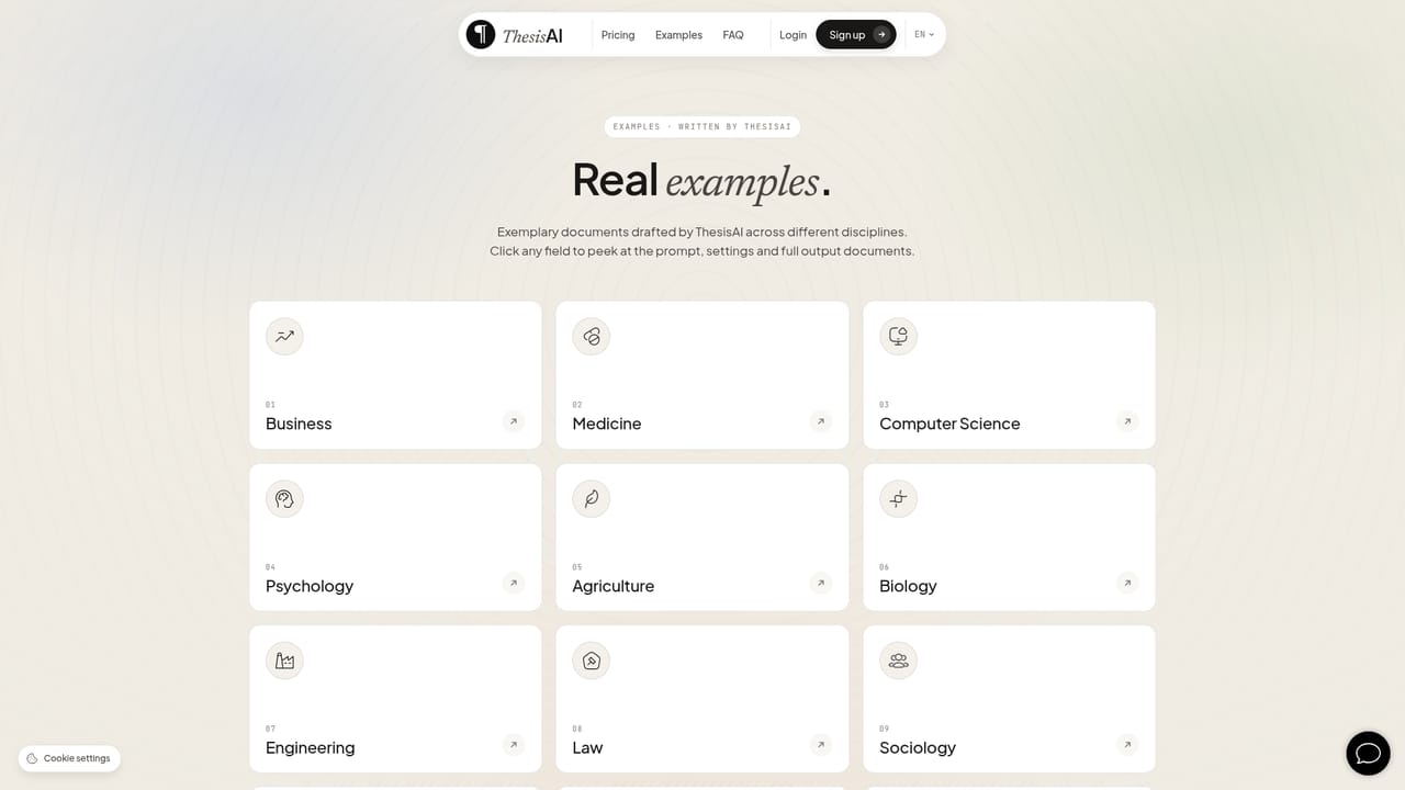 ThesisAI — Study a sample document first