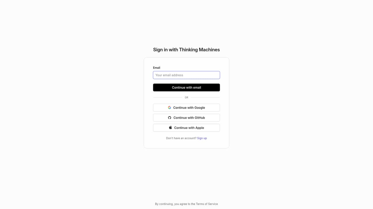Thinking Machines Tinker — Try prompts in the playground