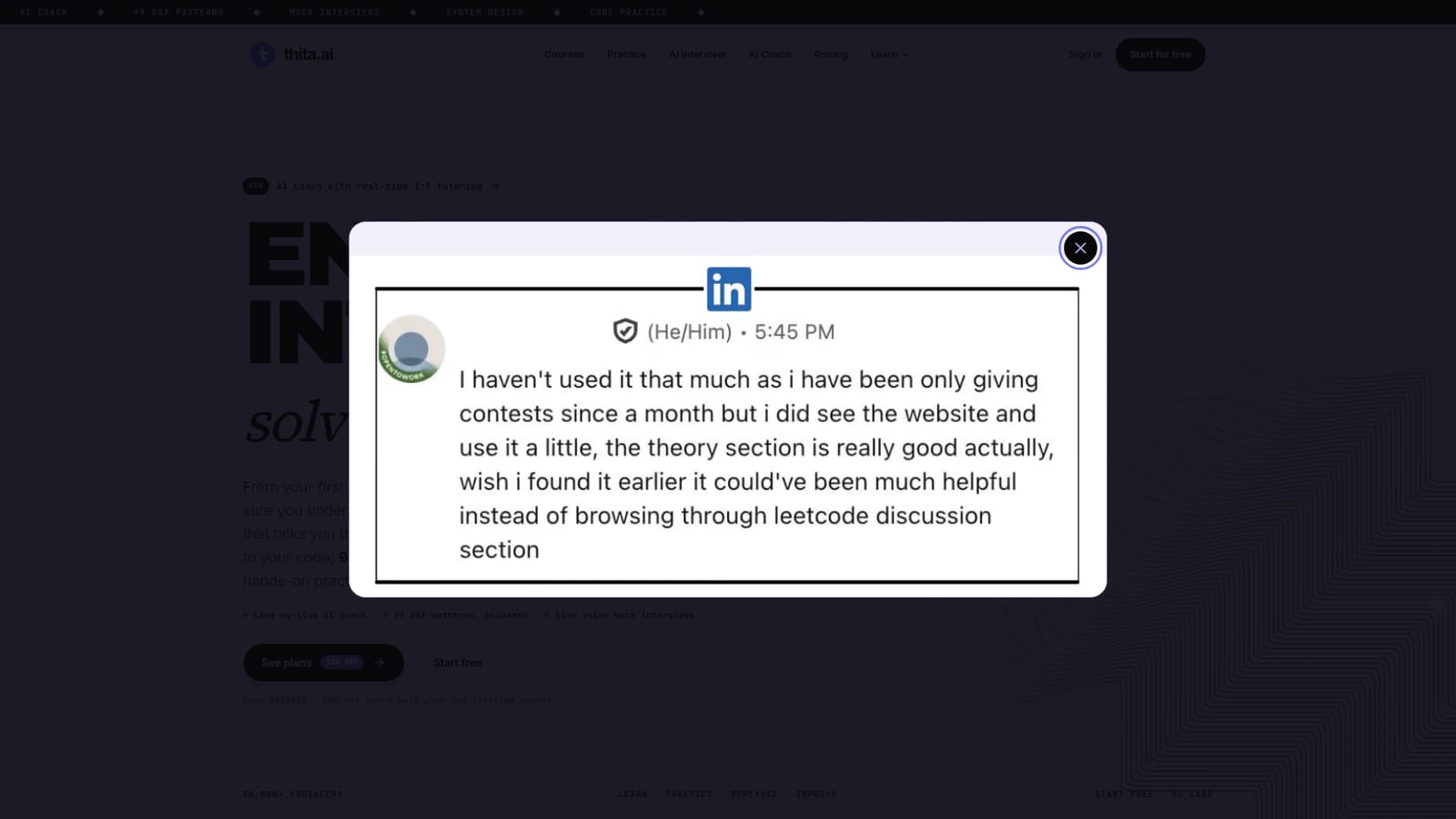 Thita.ai — Create a free account