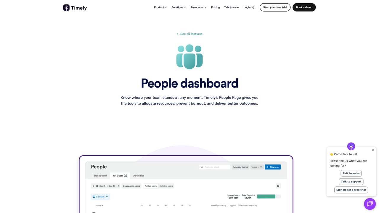 Timely — Configure billable rates and dashboards