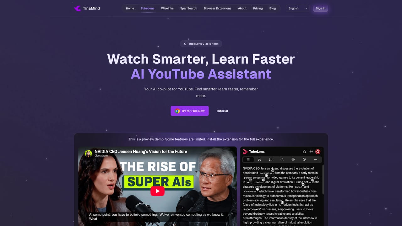 TinaMind — Save prompts and install the browser extension