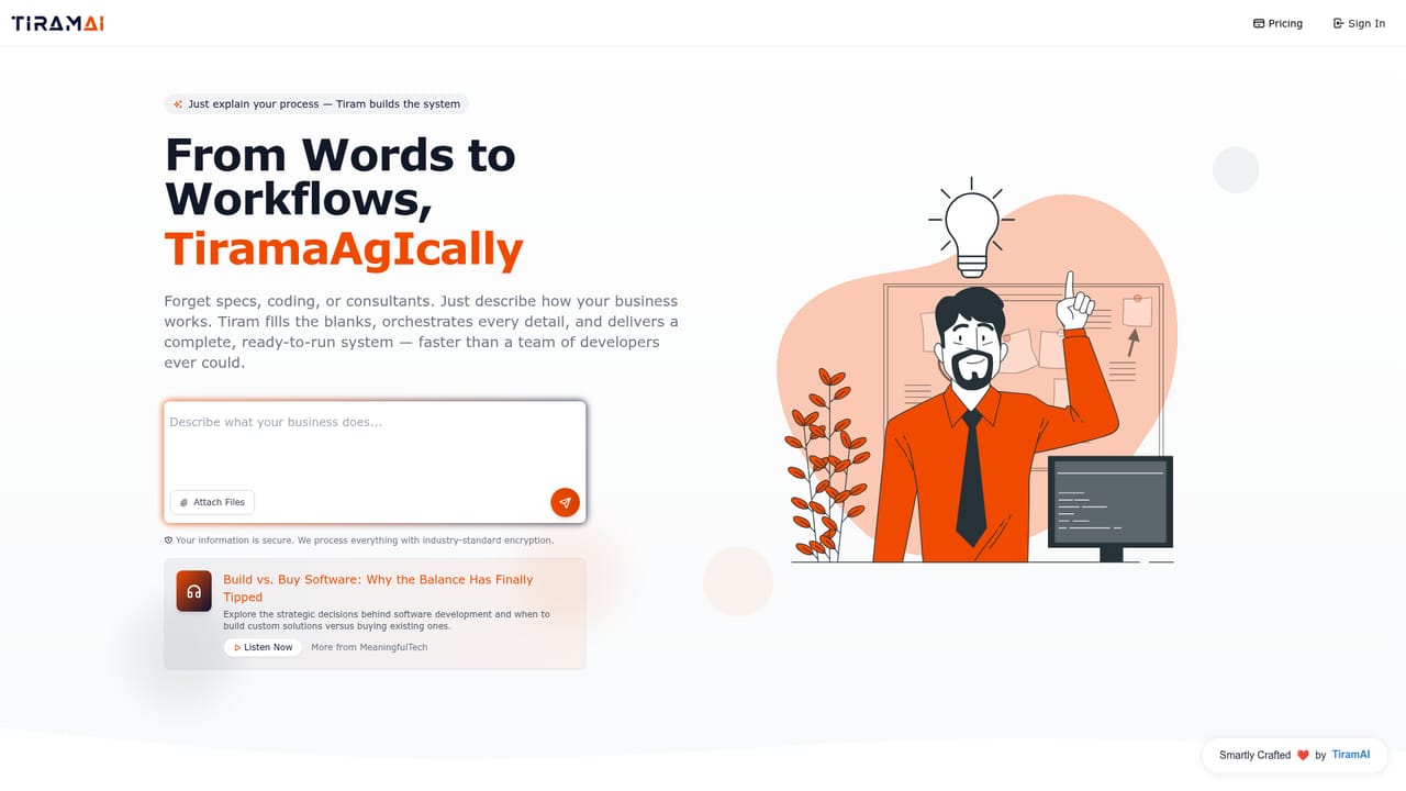 TiramAi — Sign in with Google or Apple