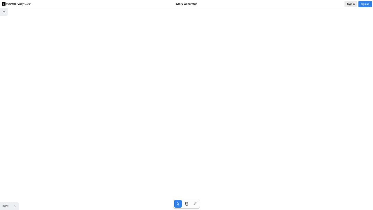 tldraw computer — Open an example project