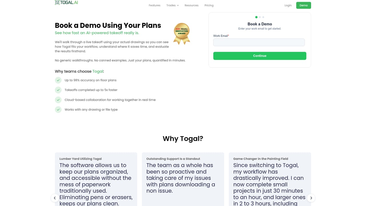 Togal — See the workflow before you commit