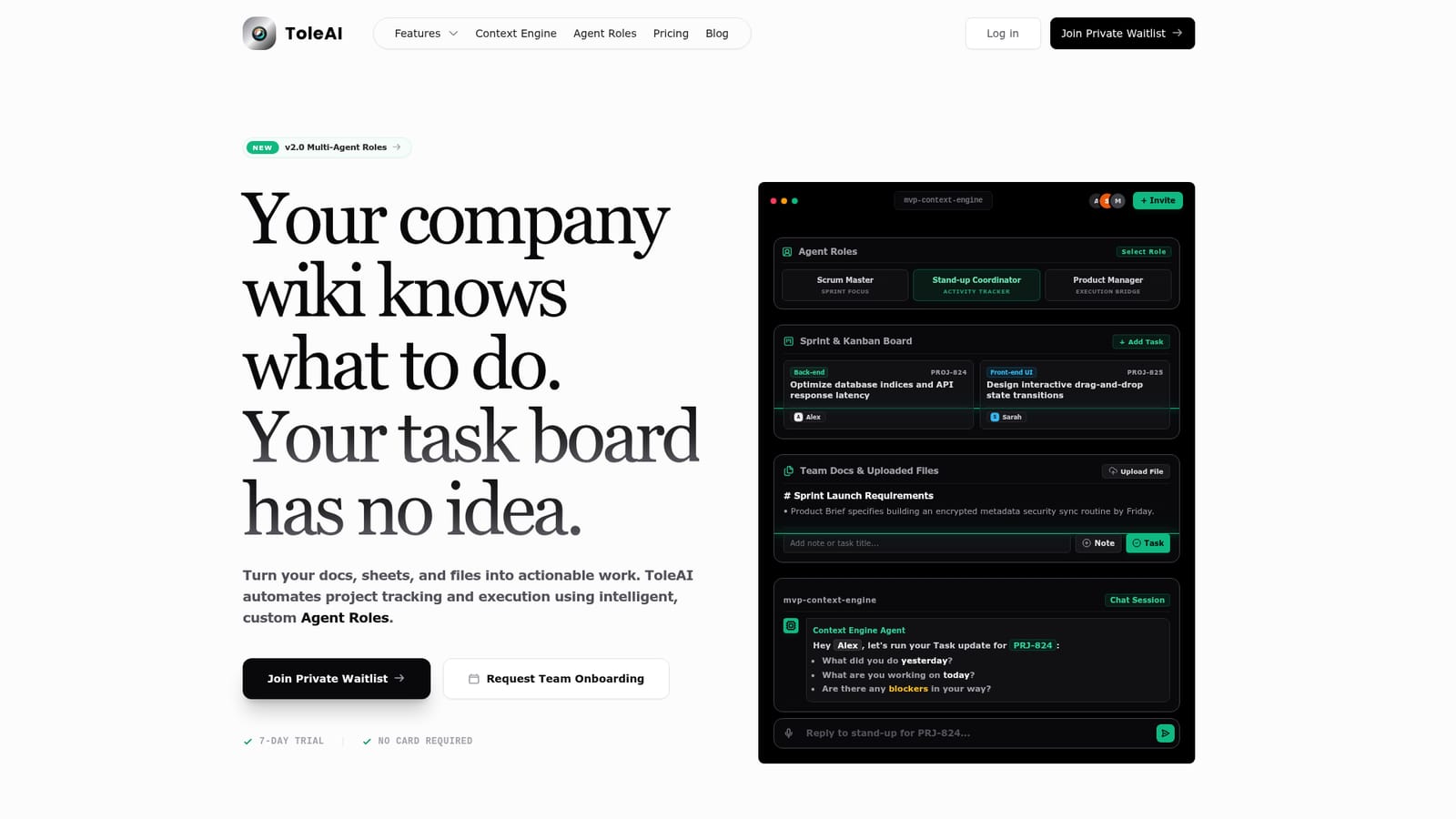 ToleAI — Join the waitlist and request onboarding