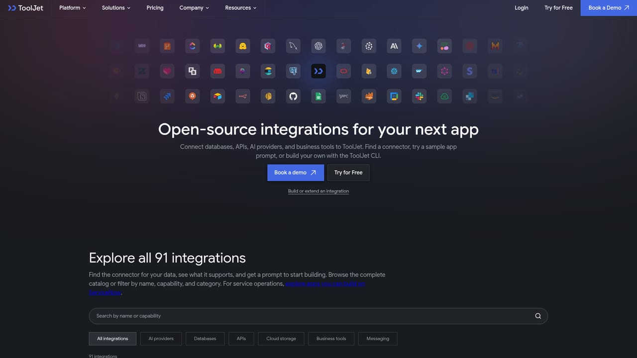 ToolJet — Connect your data sources