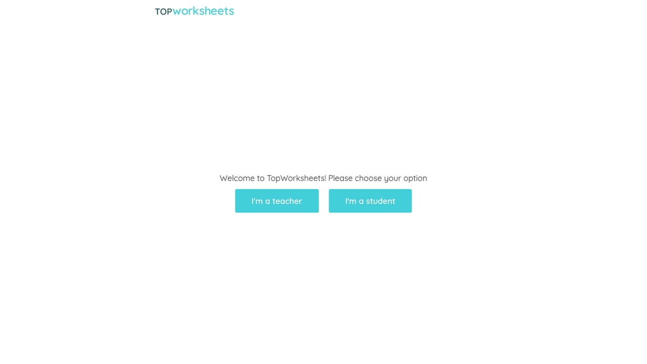 TopWorksheets — Create a free account