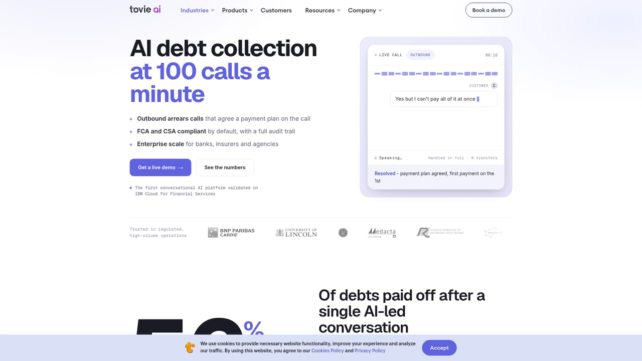 Tovie — Review the packaged use case closest to your operation