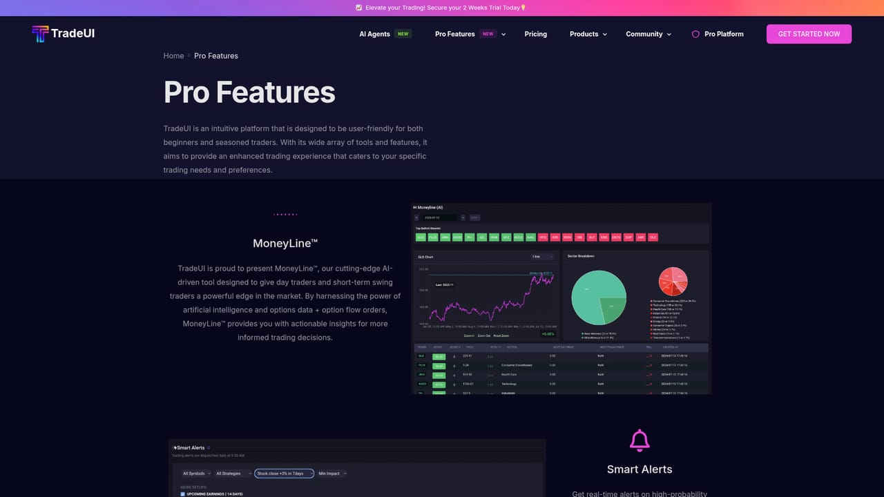 TradeUI — Scan market-wide options flow