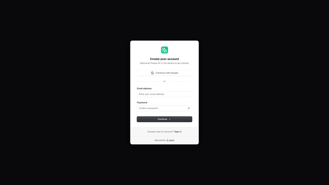 TransClipper — Create an account and pick a plan