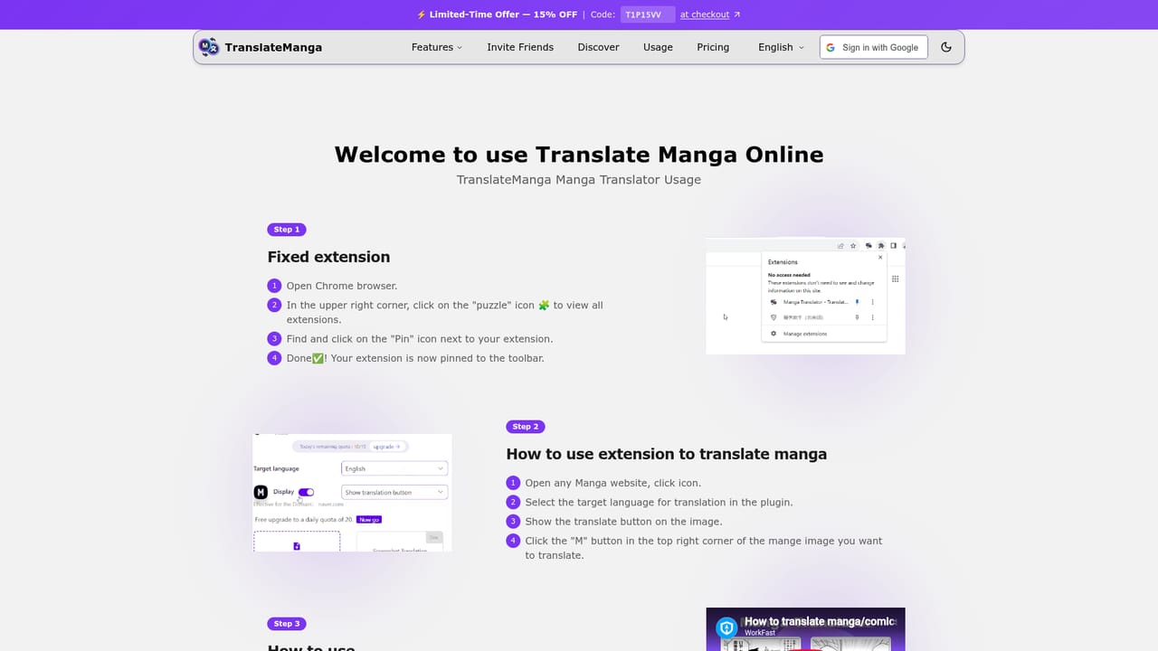 TranslateManga — Turn on progress tracking and sync