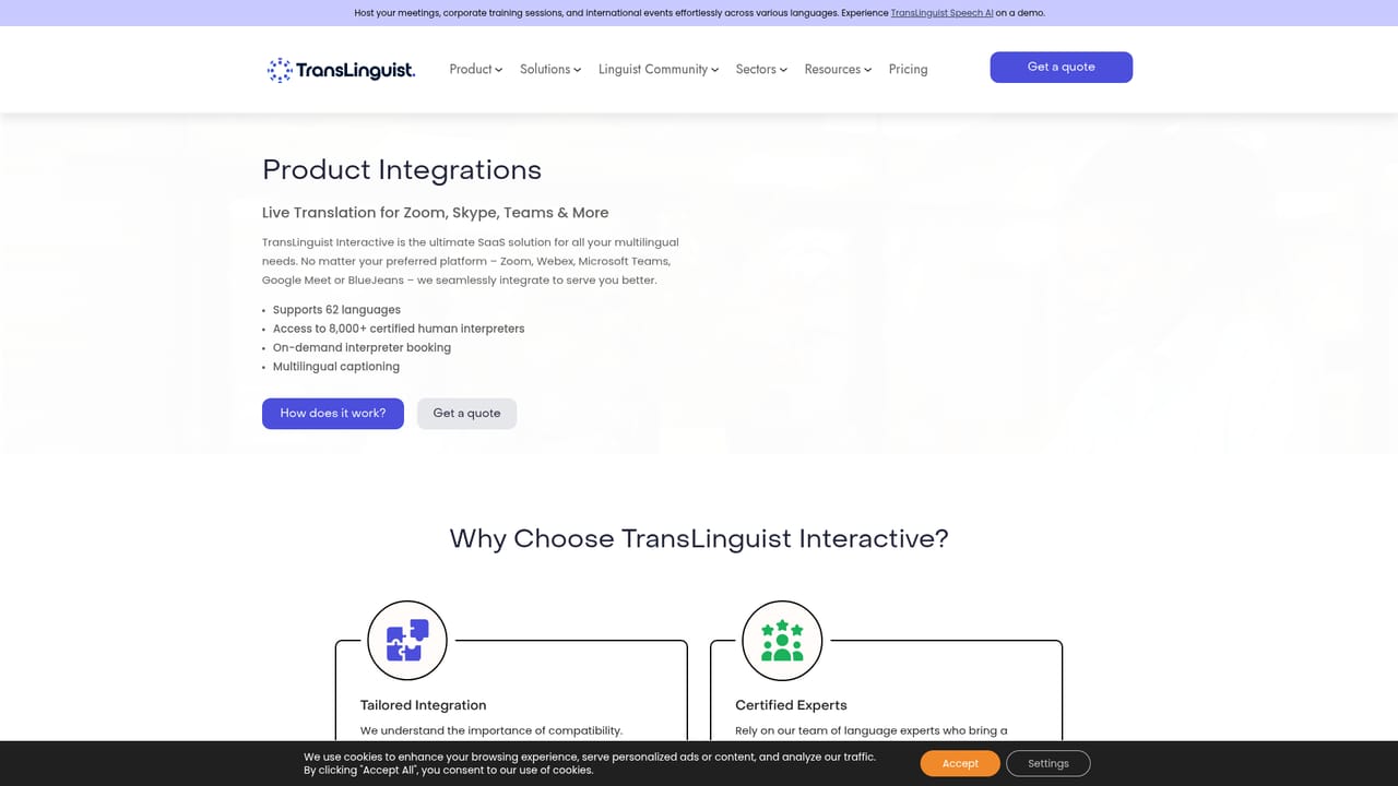 TransLinguist — Check conferencing compatibility