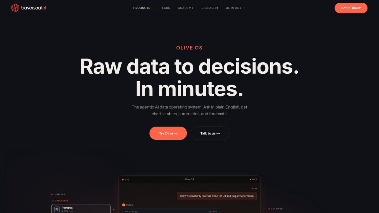 Traversaal — Read the Olive OS overview