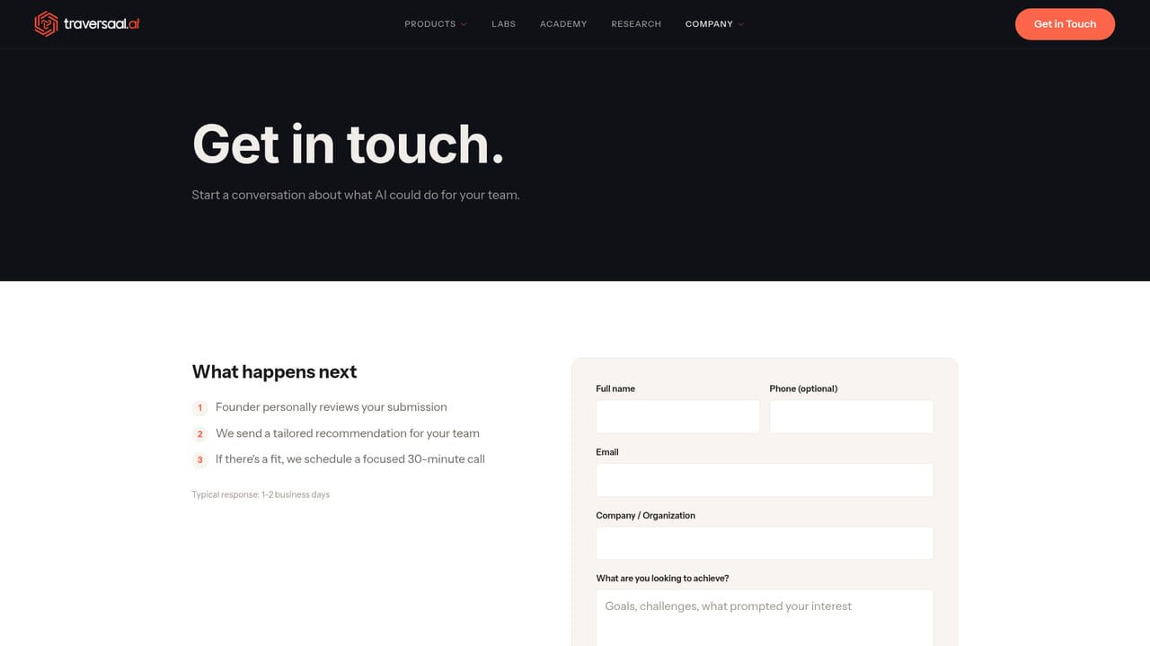 Traversaal — Request access