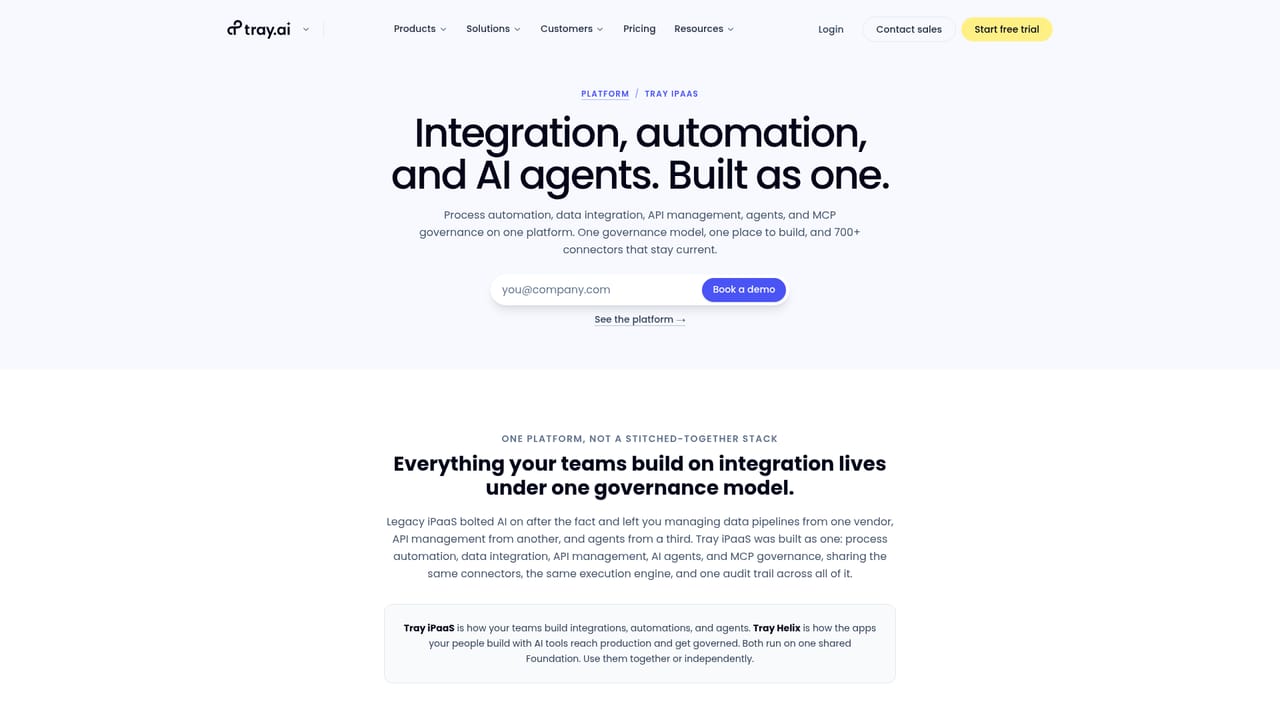 Tray.io — Pick your entry point