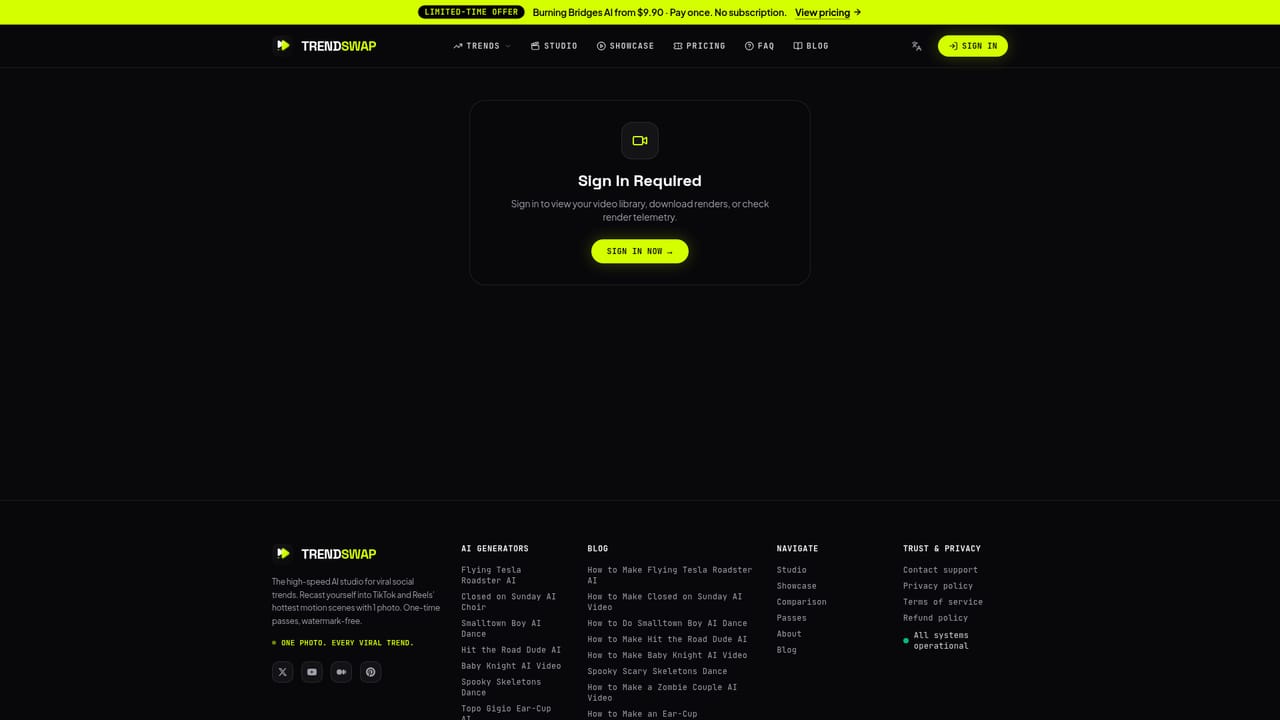 TrendSwap — Try other templates