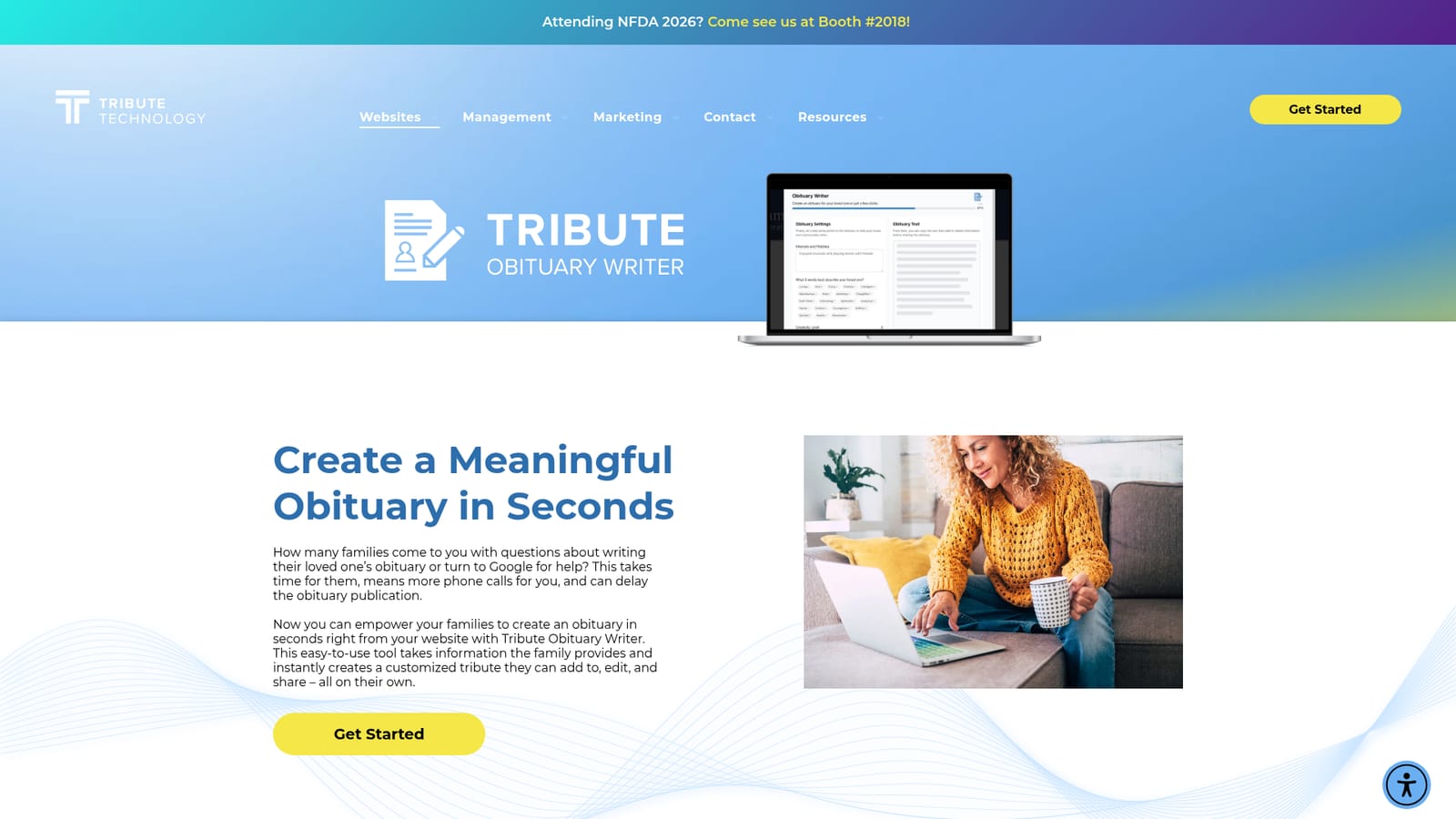 Tributetech — Confirm your website provider is a Tribute partner