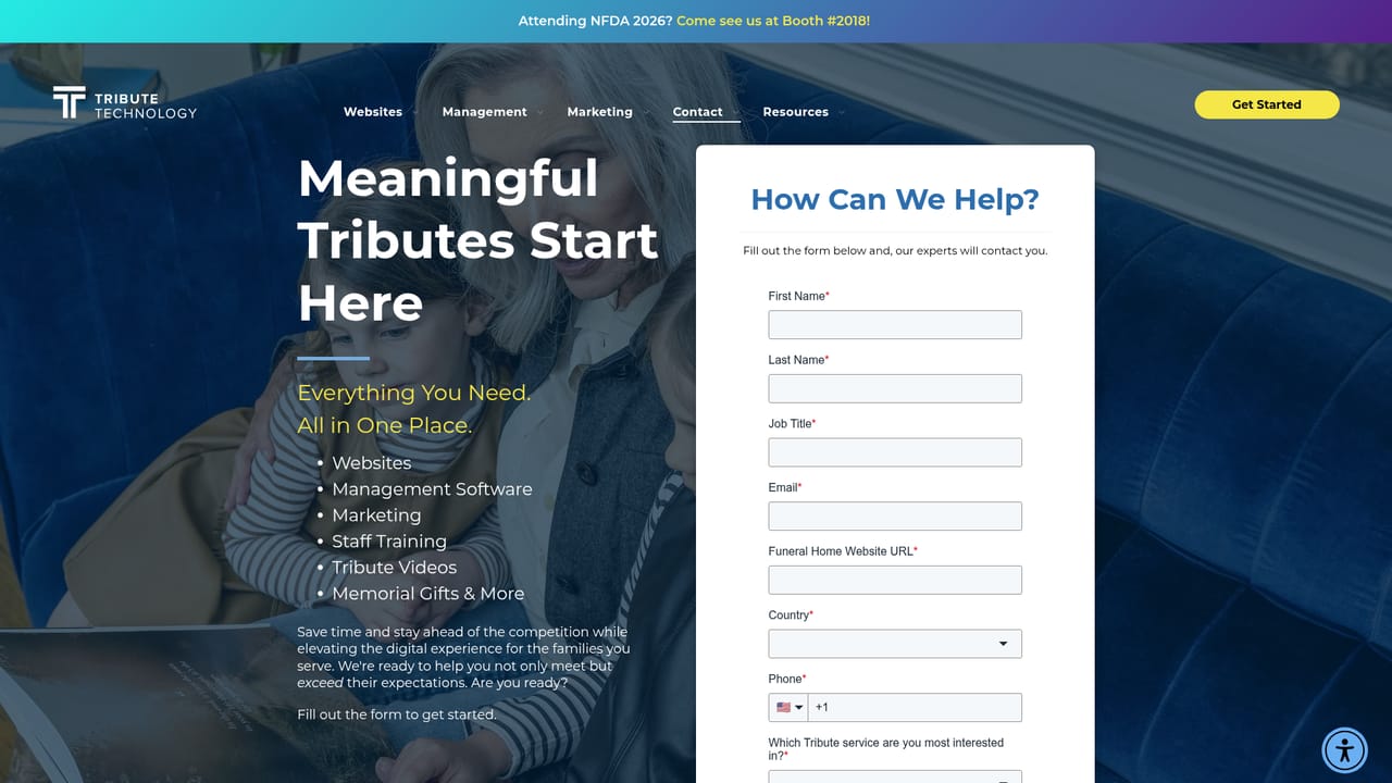 Tributetech — Request the tool for your site