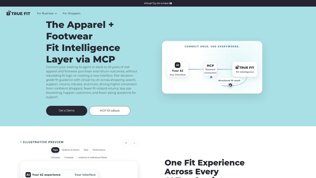 True Fit — Decide between the agent and the MCP route