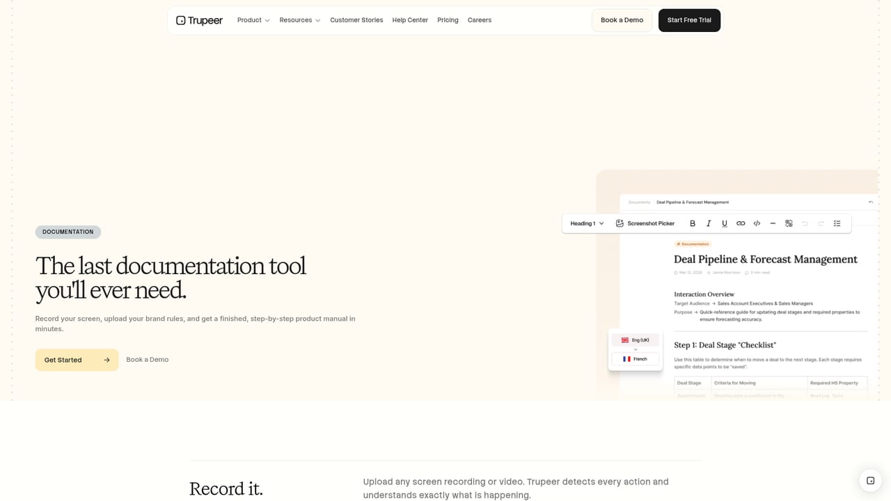 Trupeer — Review the generated localized guide