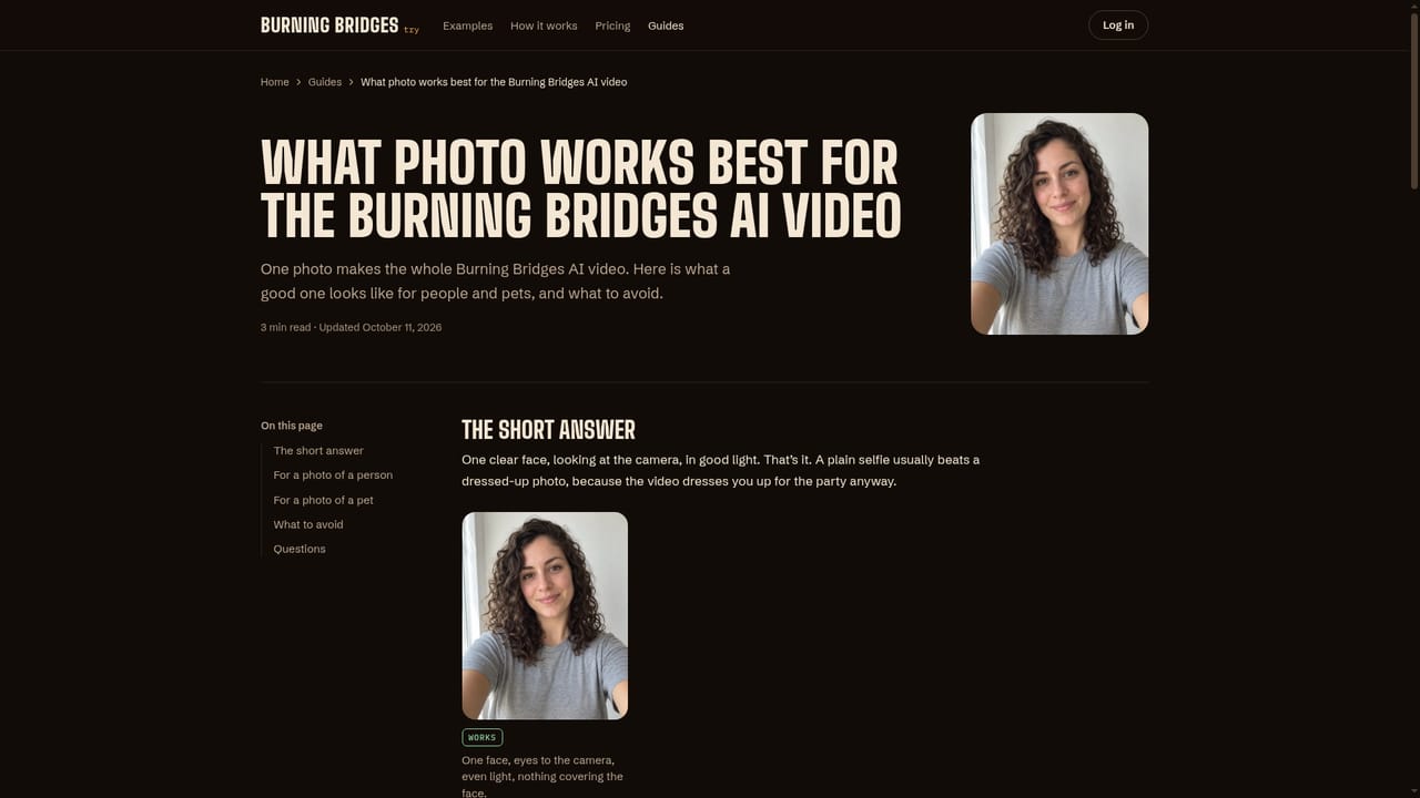 TryBurningBridges — Pick a clear source photo